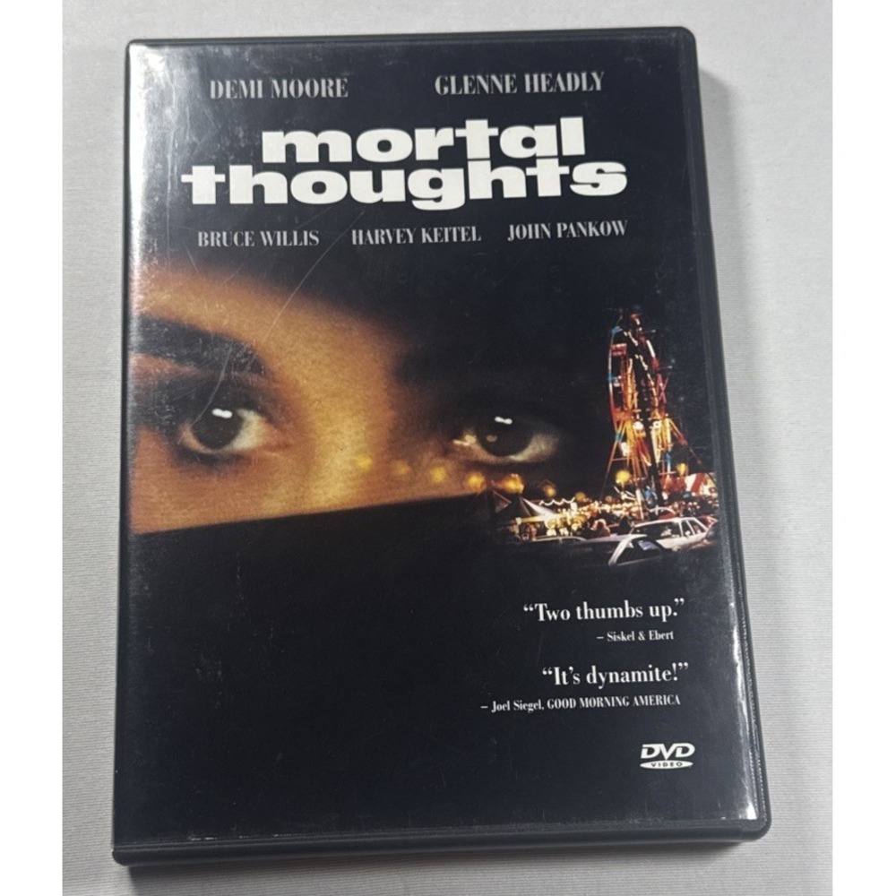 Mortal Thoughts (DVD, 1991) Demi Moore, Bruce Willis Crime Thriller
